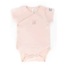 Baby Bodysuit 9/12 Months Short Sleeves Pink Bamboom C104-054-007