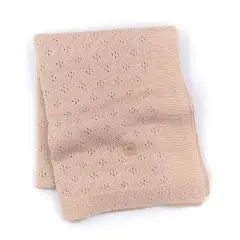 Bamboom Summer Perforated Knitted Baby Blanket 75x100cm. Pink