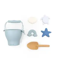 Bamboom Beach Bucket Set with Blue Accessories
