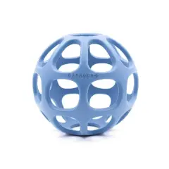 Bamboom Silicone Ball Teething Ring Blue