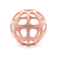 Bamboom Pink Silicone Ball Teething Ring