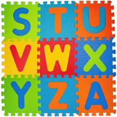 Morbidi Tappetini in EVA con Lettere - 9 Pezzi