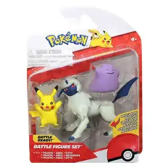 Pokemon Battle Figure Set 3 Personaggi: Pikachu, Ditto, Absol