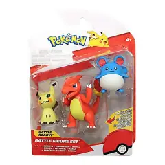 Pokemon Battle Figure Set 3 Personaggi: Marril, Mimikyu, Charmeleon