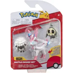 Pokemon Battle Figure Set 3 Characters: Duskull, Wooloo, Sylveon