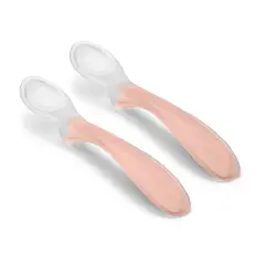 Set 2 Cucchiai in Silicone Rosa