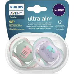 Ultra Air Soothers 6-18 Months Baby Girl 2 Pieces Cat and Bears