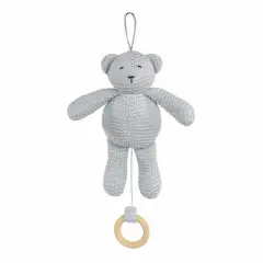Orso Musicale a Maglia DouDou Grigio Pasito & Pasito – Dolce Compagno per la Nanna
