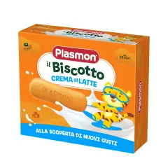 Plasmon Biscotto Crema di Latte 320 g – Biscotti per Bambini con Vitamine e Minerali