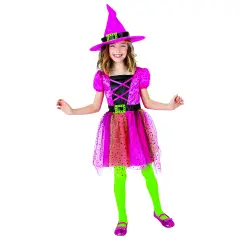 Costume Strega Rosa Superstar per Bambine - Taglia L - 8/10 anni