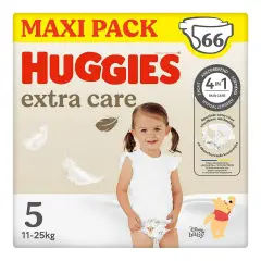 Huggies Extra Care Megapack Diapers - Size 5 - 11-25 Kg - 66 Pieces