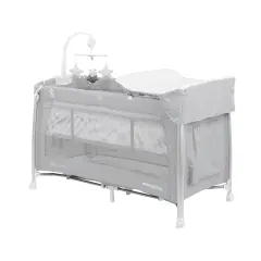 Camping Bed 2 Levels Dessine Moi Grey