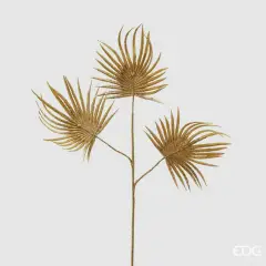 Christmas Palm Leaf: 68 cm high, Gold with Glitter