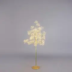 Christmas Beech with 1120 LEDs and Tufts: Height 150 cm, Diameter 70 cm, Gold