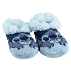 Stitch Sock Slippers T32/35 Dark Blue