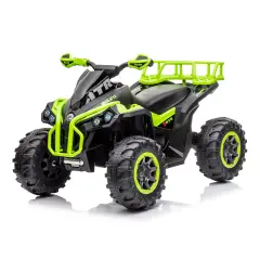 Realistic Children's Electric Motorcycle Quad ATV 1.0 12V Green