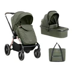 2in1 Stroller With Carrycot Kara Army Green