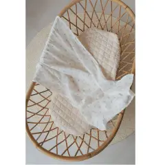 Bed Sheets For Cradle/Pram 75x100cm With Pillowcase Print Rosehip