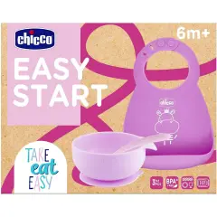 Silicone Lunch Set 6 Months+ Pink