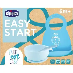 Silicone Lunch Set 6 Months+ Light Blue