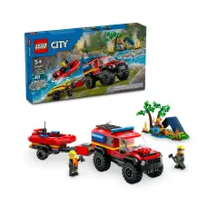Lego City - Fire truck and rescue raft 60412
