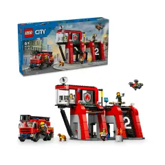 Lego City Fire Station and Fire Truck 60414