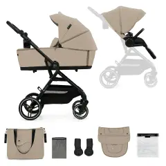 Stroller 2 In1 Yoxi Sand Beige Kinderkraft