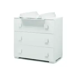 Evolution Dresser Including Proluna And Changing Table Cover White