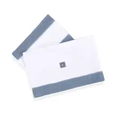 Alondra Crib Sheet 3 Pieces Alba Blue Cm 70x140 632-121