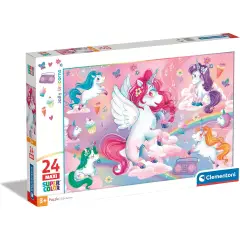 Puzzle 24 Pieces Maxi Jolly Unicorns