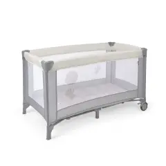 Basic Travel Cot Cream Grey