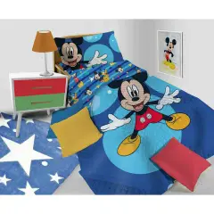 Coperta Trapuntata 1 Piazza Piazzato Mickey Mouse