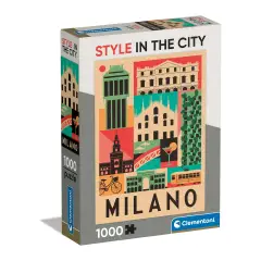 Puzzle 1000 Pieces Style In The City Milan