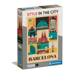 Puzzle 1000 Pieces Style In The City Barcelona