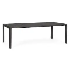 Kiplin Extendable Table 180-240×100 Anthracite In Aluminum