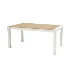 Santorini White Extendable Table 163/223x95cm.