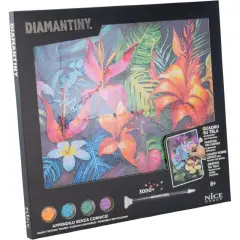 Diamantiny Quadro Tropical Flowers