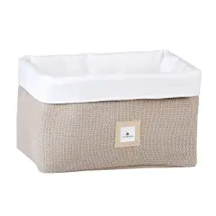 Arena Beige Quilted Soap Basket 618-153