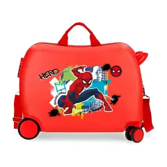 Spiderman Urban Trolley Rideable Abs 4 Wheels Red