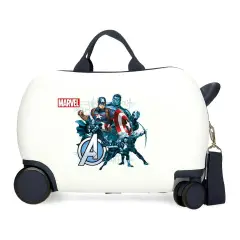 Avengers Legendary Trolley Rideable Abs 4 Wheels 45 Cm White