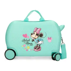 Minnie Imagine Trolley Rideable Abs 4 Wheels 45 Cm Aqua Green