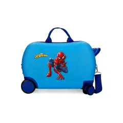 Spiderman Vigilant Trolley Rideable Abs 4 Wheels 45 Cm Light Blue