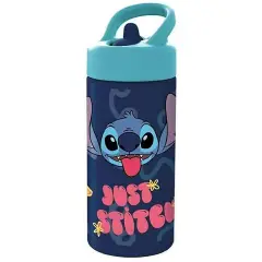 Stitch Water Bottle With Straw Playground