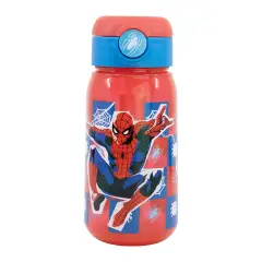 Spiderman Water Bottle With Straw "Pop Up" Ml. 510