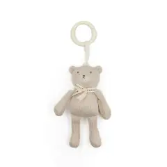 Toy Pull & Shake Knitted Birch Sand Bamboom Bear