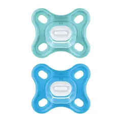 Soother Comfort Silicone 0-2M Light Blue