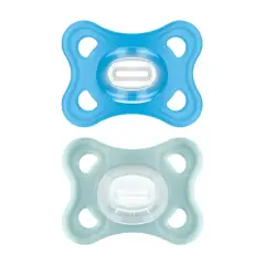 Soother Comfort Silicone 2-6M Light Blue