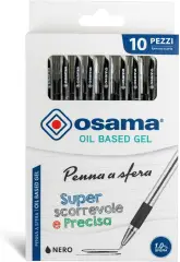 OBG Ballpoint Pen with Cap, Stroke 1 mm. - Blister 10 Pens Black