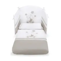 Orsone Duvet Set 3 Pieces White Dove Grey Pali