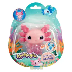 Animagic Let's Glo Axolotl: Pink Floating Bright Little Fish.